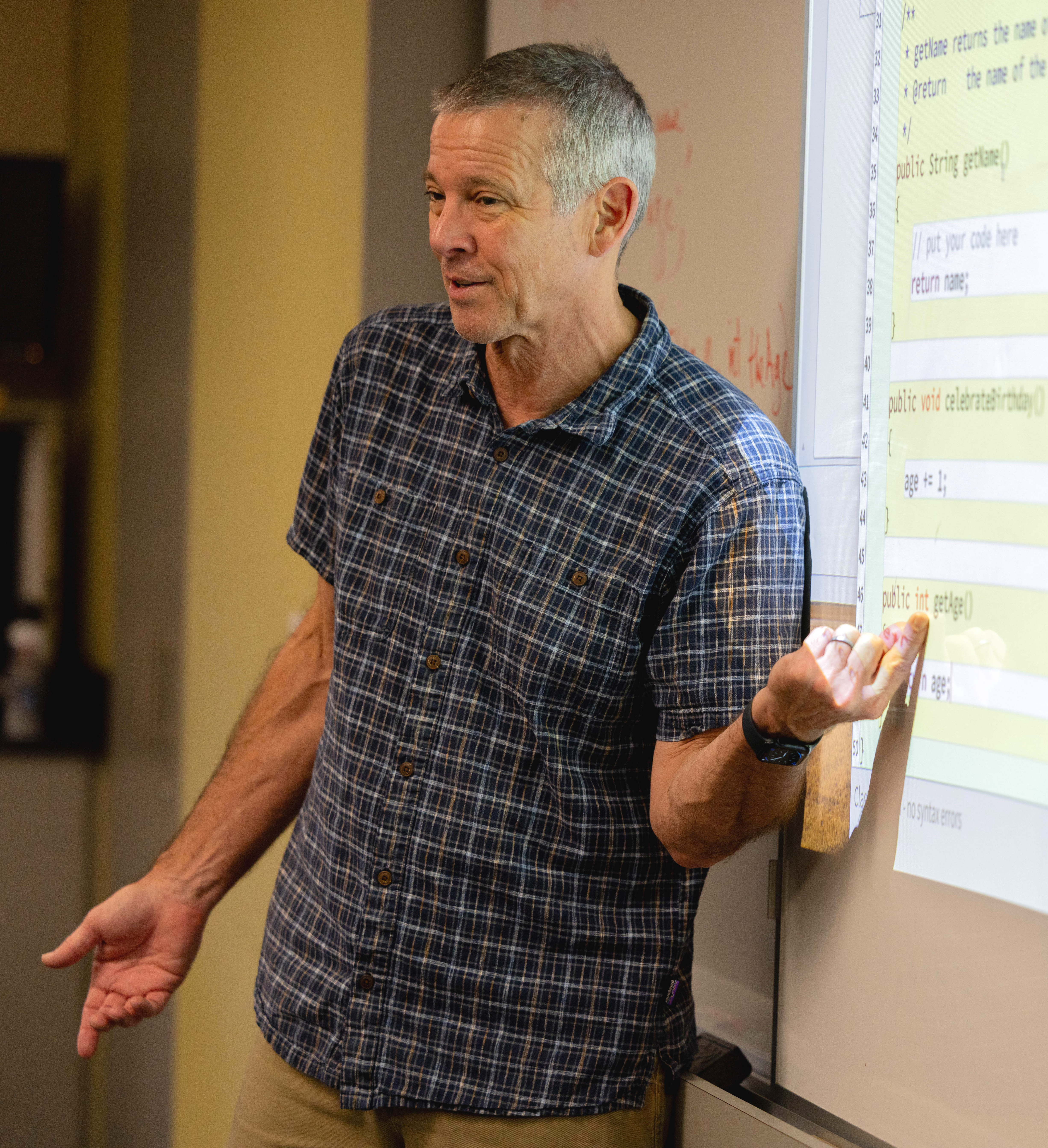 Richard White teaching, photo credit Michelle Feynman, 2025